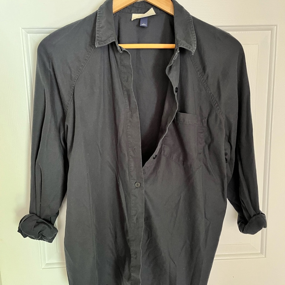 Baggy button down